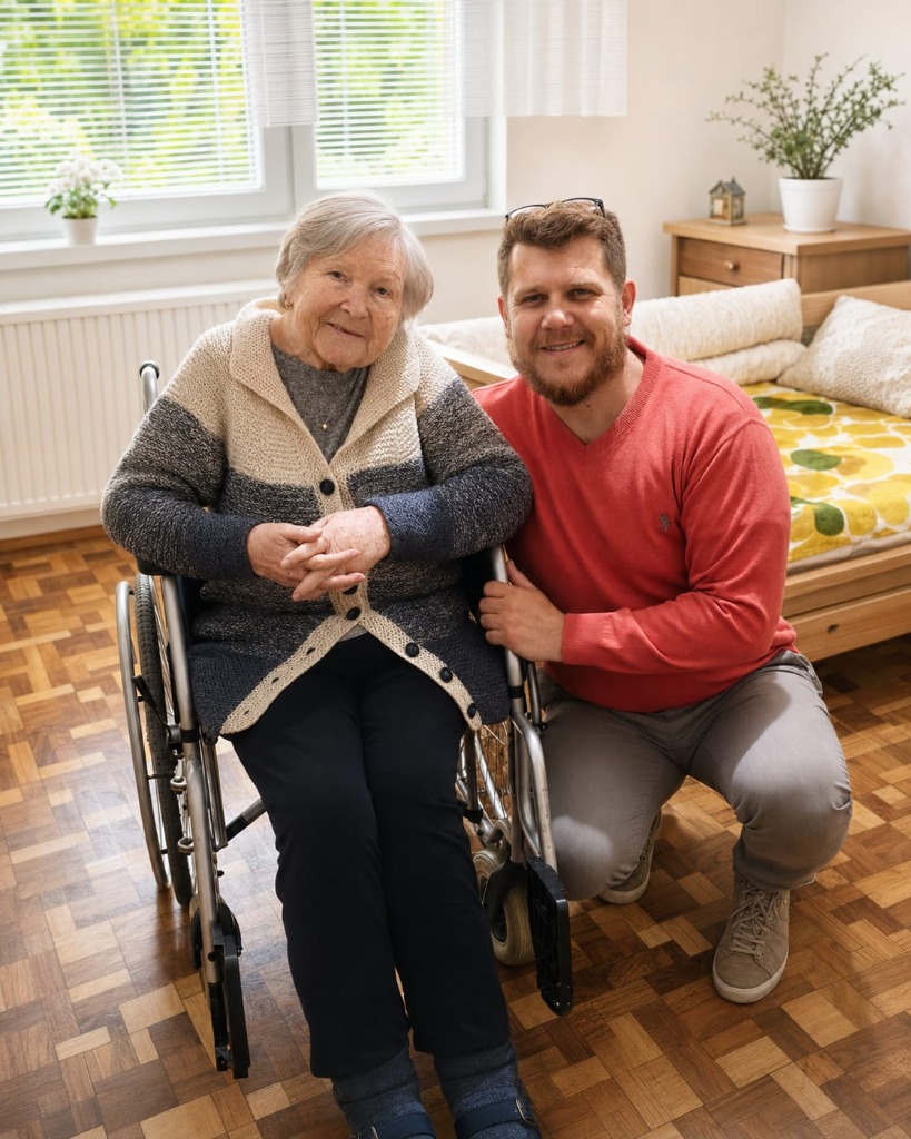 VIP Care founder and patient